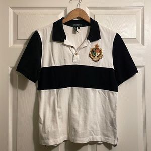 Black & White Lauren Ralph Lauren Polo T-Shirt size M